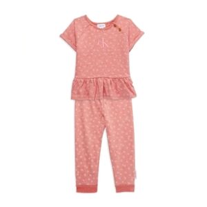 Calvin Klein Baby Girl’s 2-Piece Floral Top & Pants Set